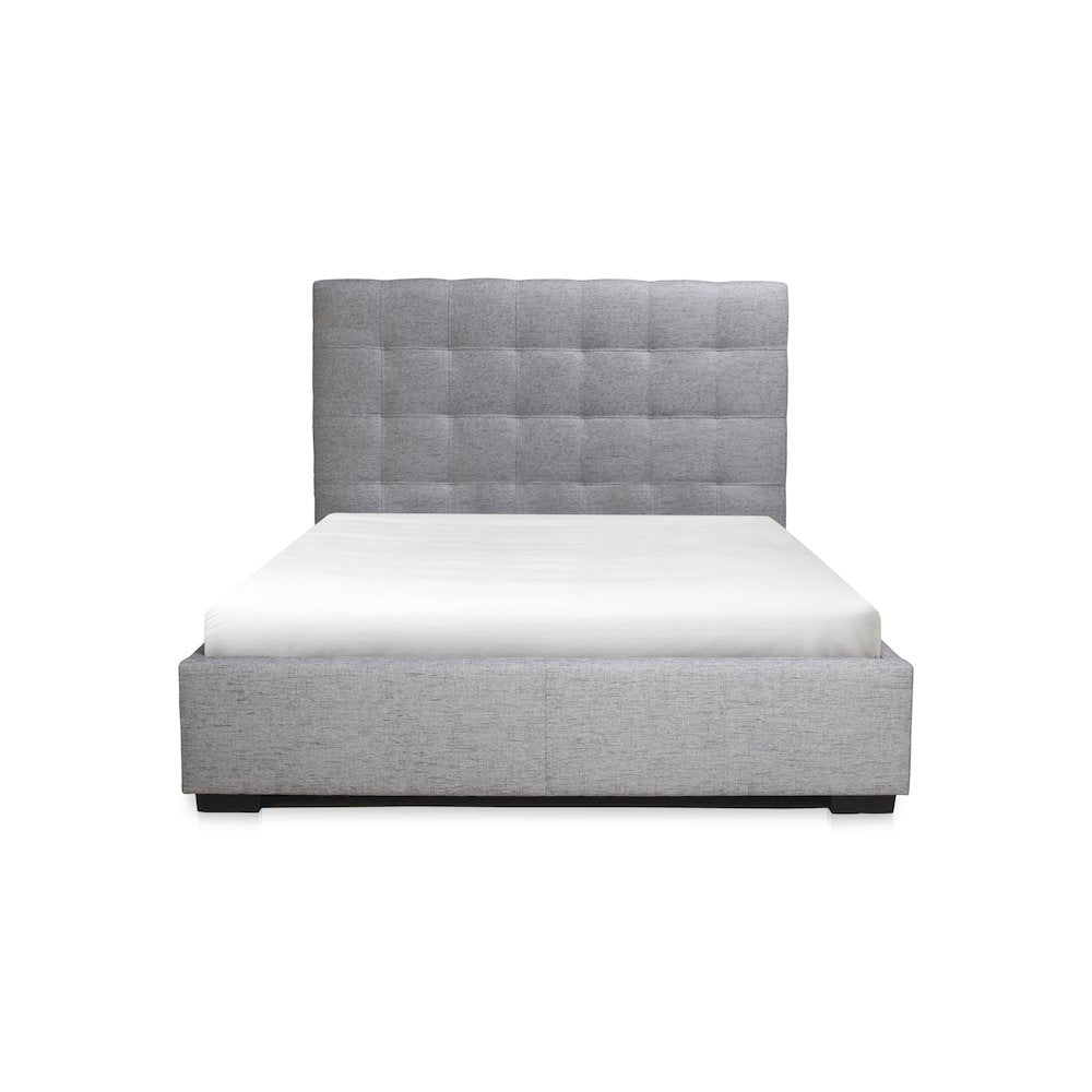 Seranay Belle Collection Queen Upholstered Bed – Storage Platform with Hidden Drawers