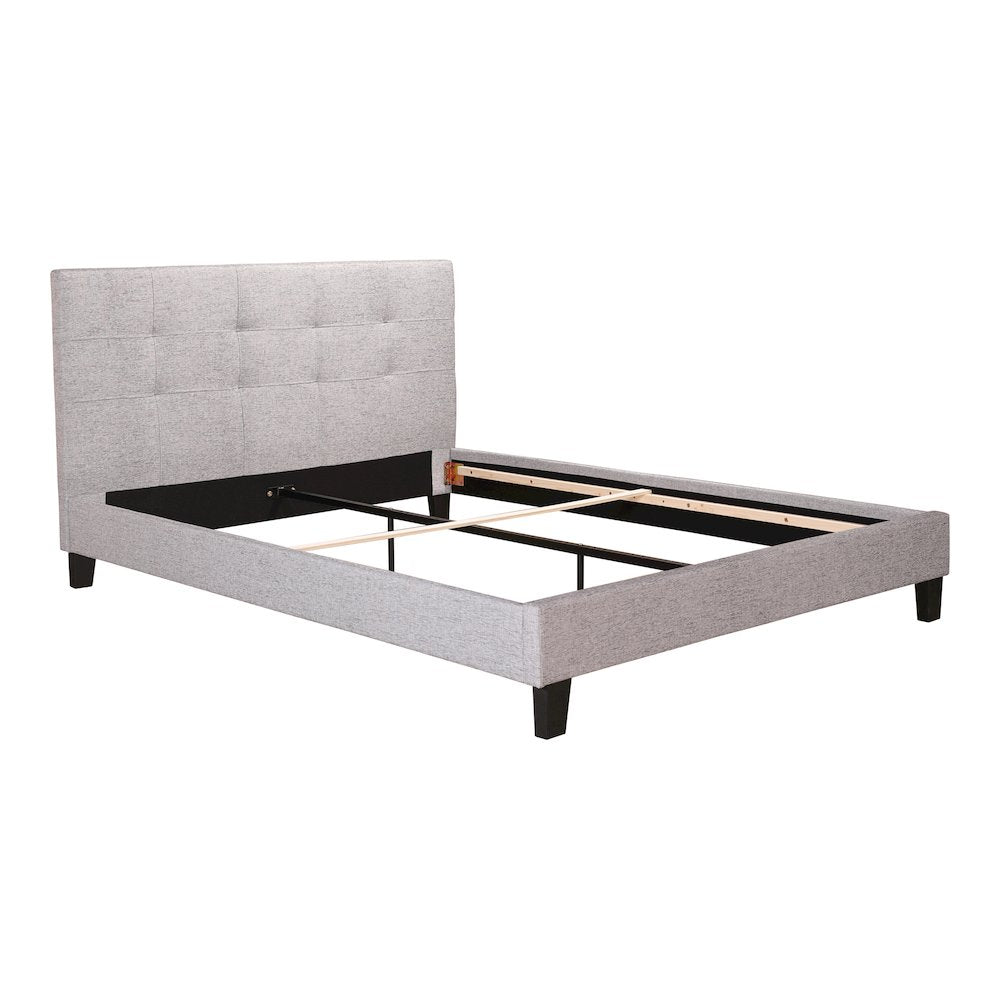 Maliyah Eliza Queen Upholstered Bed – Modern Bedroom Furniture with Tufted Headboard