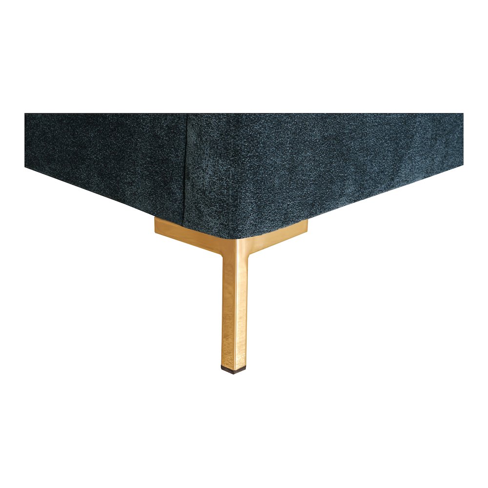 Niko Astrid King Dark Grey Upholstered Bed – Modern Platform with Tufted Headboard