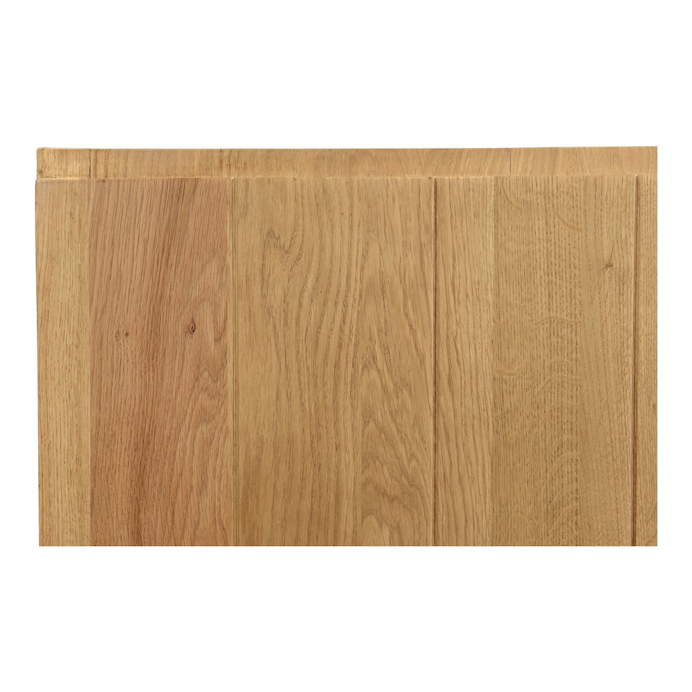 Carlyn Plank King Brown Wood Platform Bed – Minimalist Slatted Design