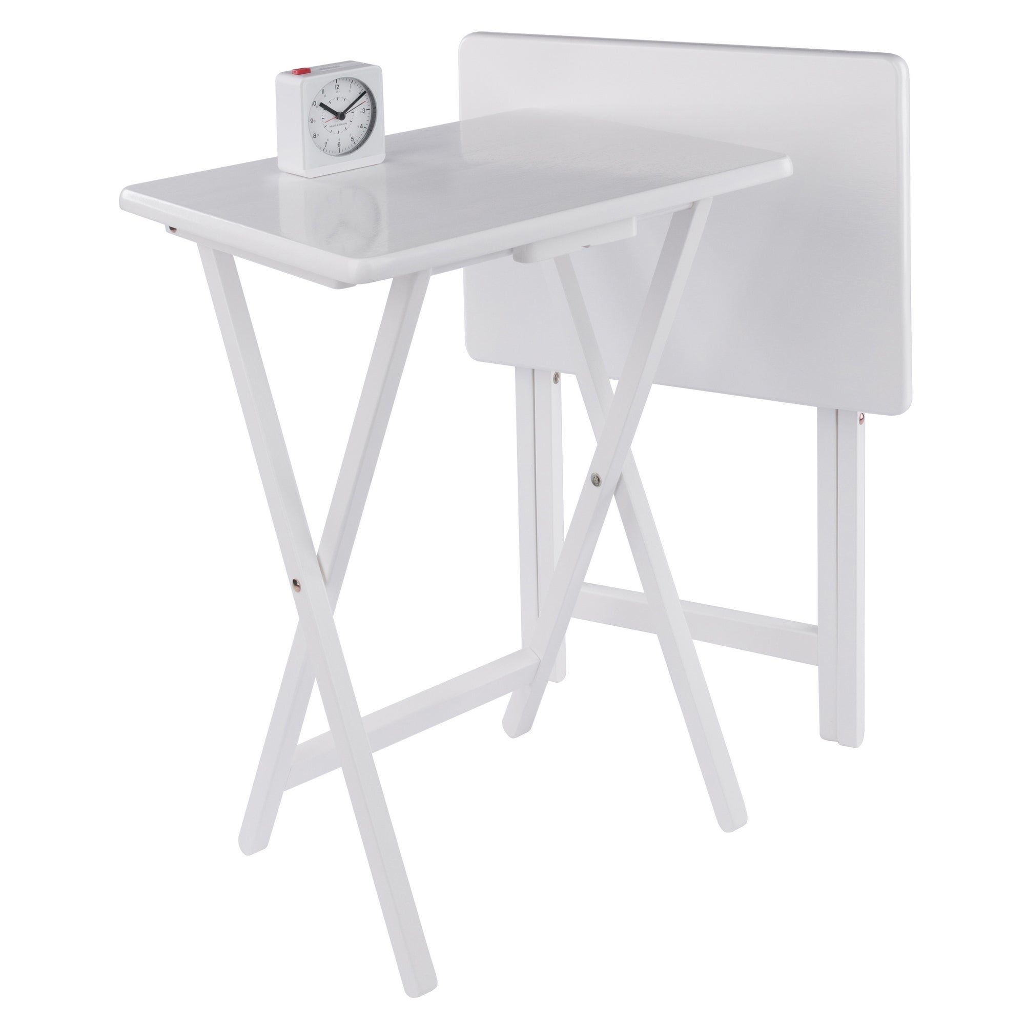 Alex 2-Pc Snack Tables, White