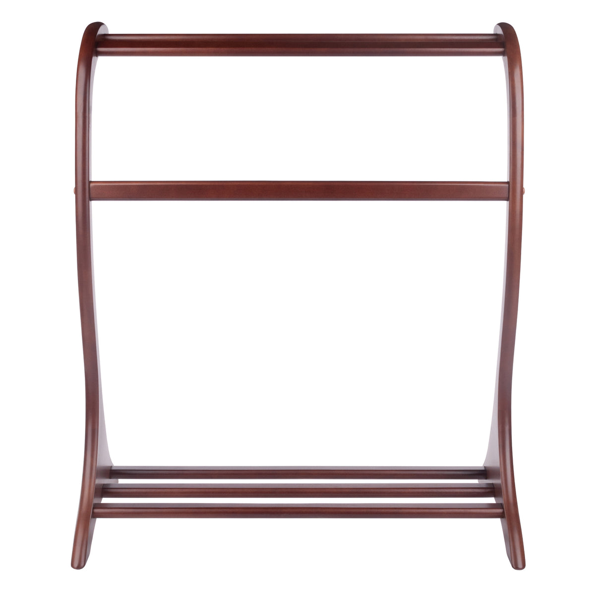 Bella Blanket Rack, Walnut Finish