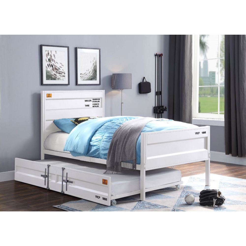 Cargo Twin Bed, White