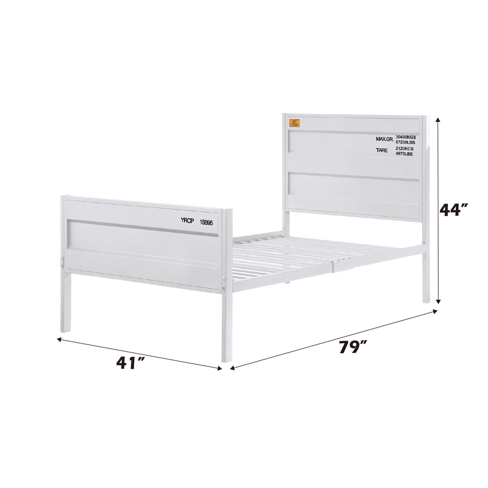 Cargo Twin Bed, White