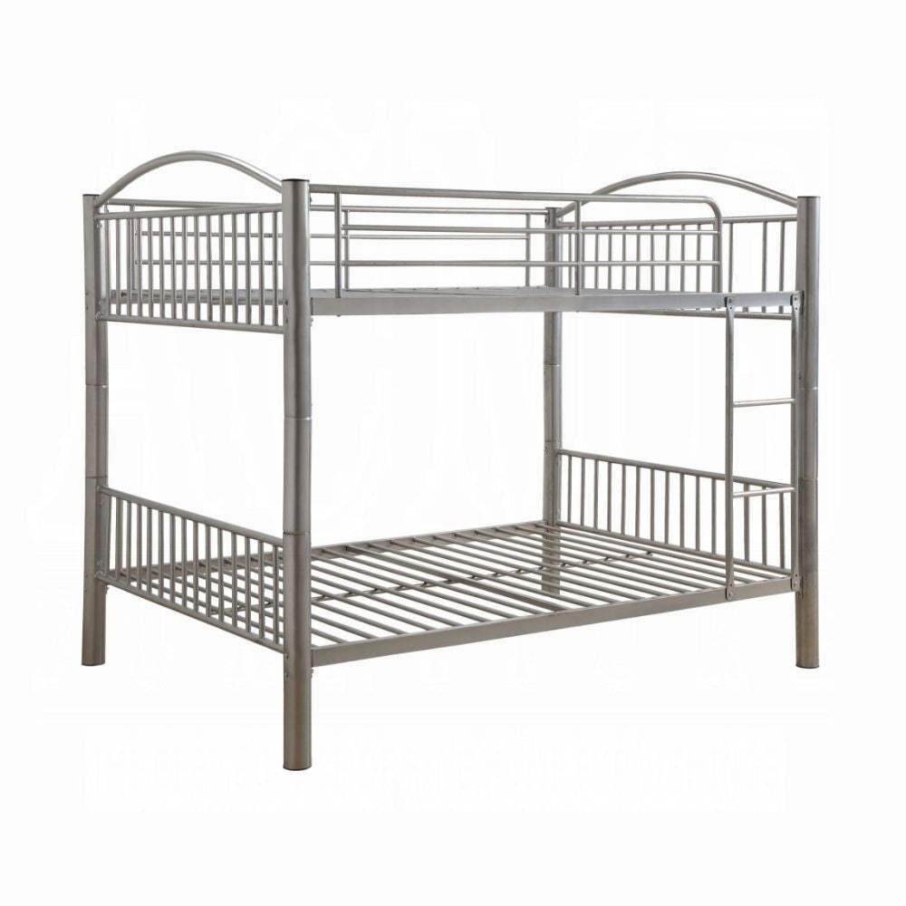 Danez Cayelynn Full Over Full Black Metal Bunk Bed – Modern Teen Design with Ladder