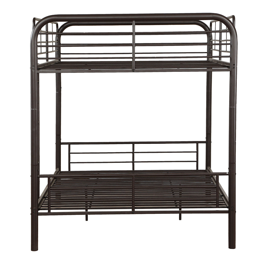 Mornay Bristol Collection Full Size Metal Bunk Bed Space-Saving Design for Teens