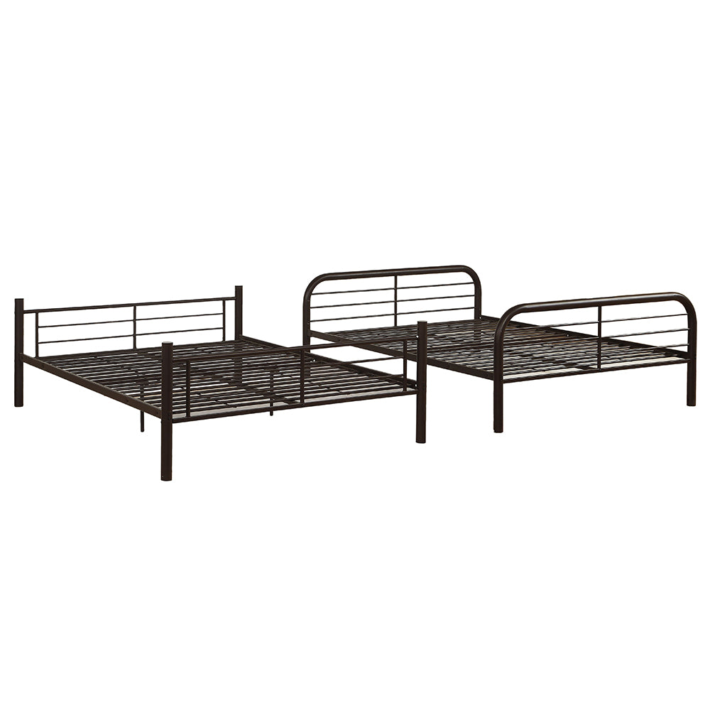 Mornay Bristol Collection Full Size Metal Bunk Bed Space-Saving Design for Teens