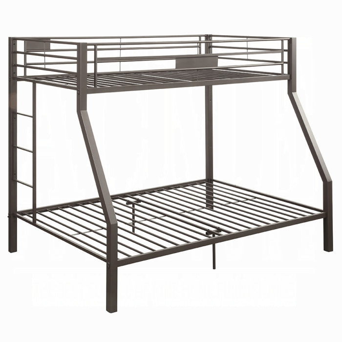 Morrison Limbra Twin over Full Sandy Brown Metal Bunk Bed – Contemporary Space-Saving Design
