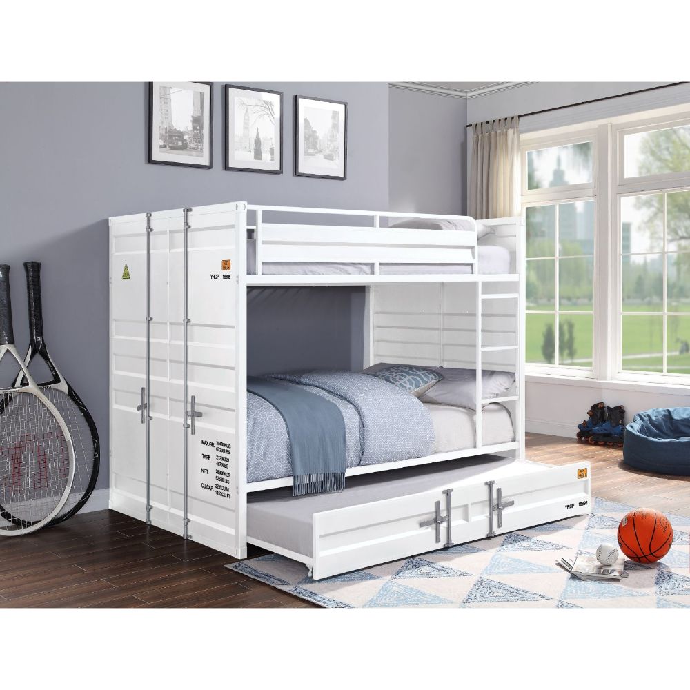 Cargo Bunk Bed (F/F), White