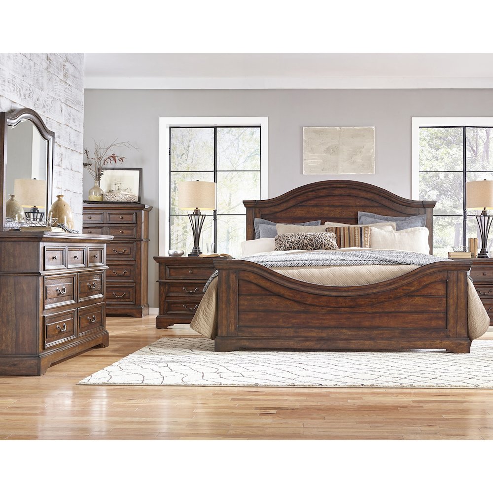 Stonebrook Queen Panel Bed - Tobacco