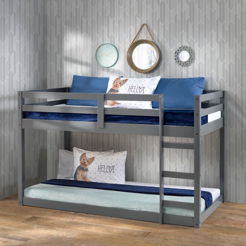 Gaston Wooden Teen Loft Bed Twin Size Modern Design with Storage Option