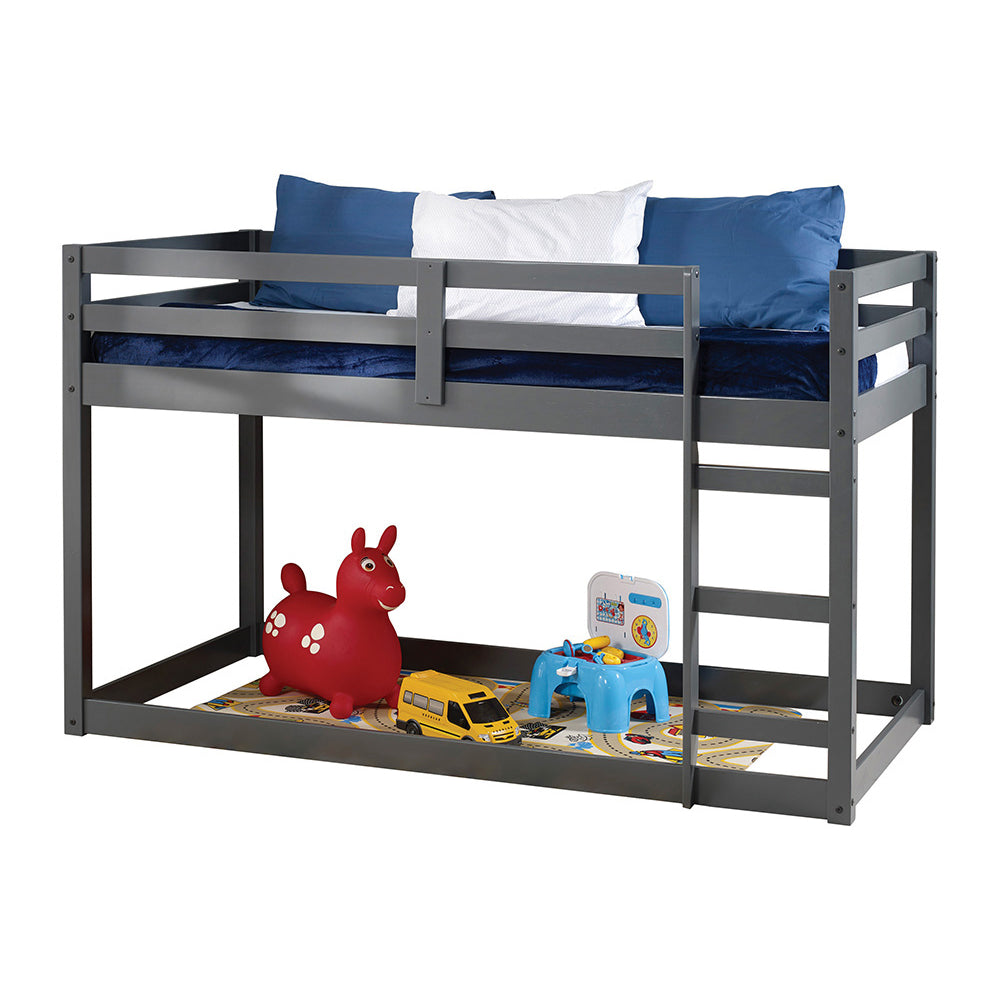 Gaston Wooden Teen Loft Bed Twin Size Modern Design with Storage Option