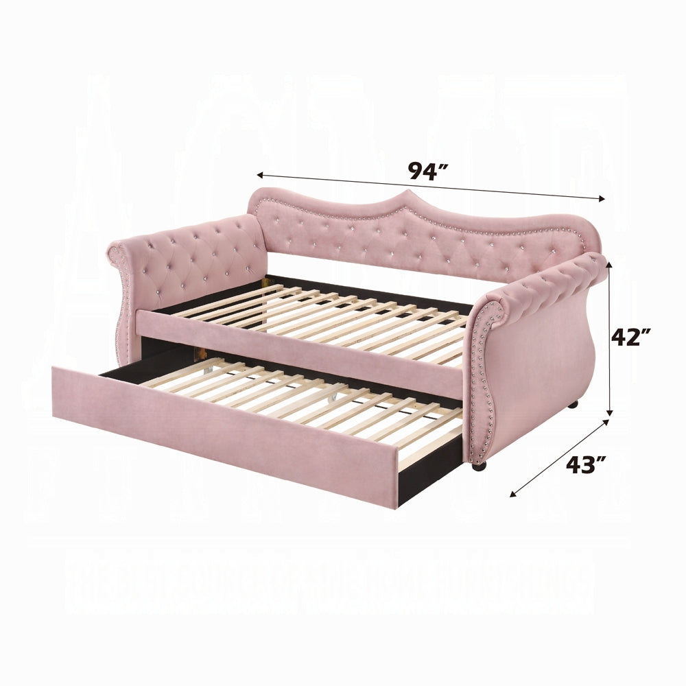 Monza Adkins Twin Gray Upholstered Daybed with Trundle – Modern Space-Saving Guest Bed