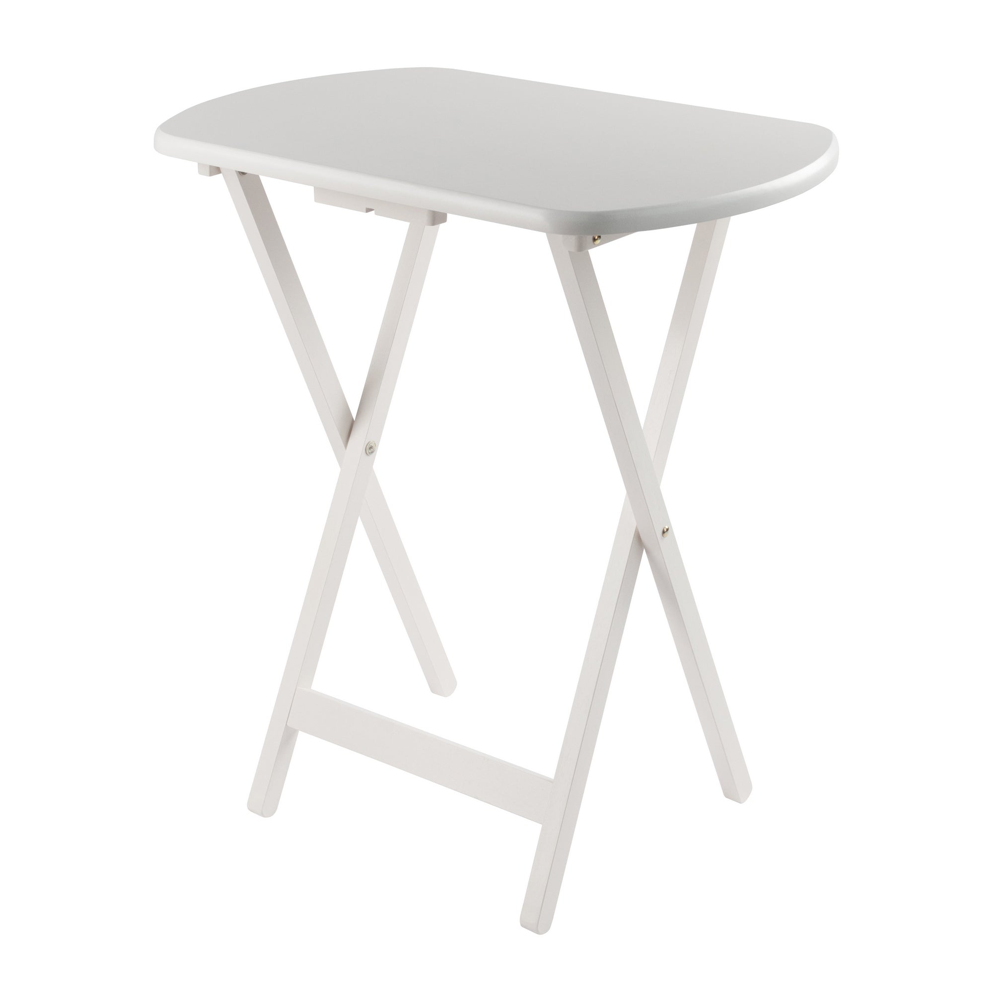 Corbett 5-Pc Oversized Snack Table Set, White