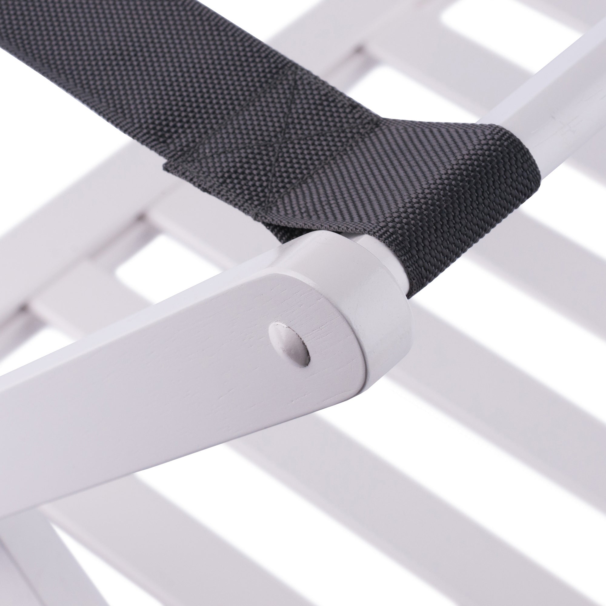 Reese Luggage Rack with Shelf, White