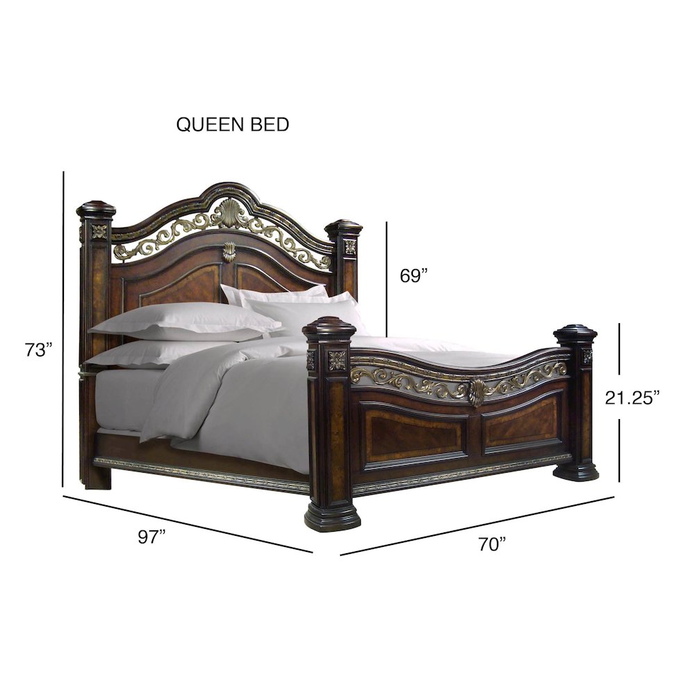 Leyna Monte Carlo Queen Upholstered Bed – Sleek Contemporary Style with Tufted Headboard