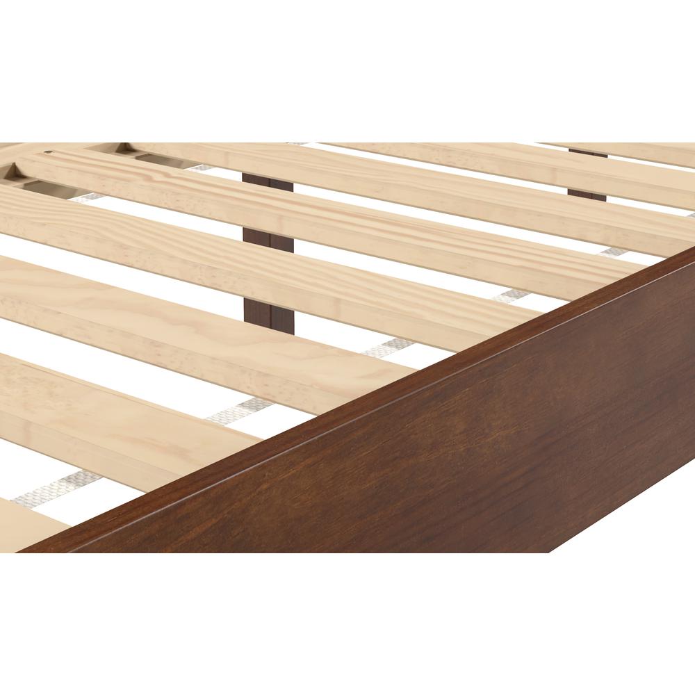 Celsie Nix Collection Full Size Platform Bed Natural Wood – Scandinavian Style with Clean Lines