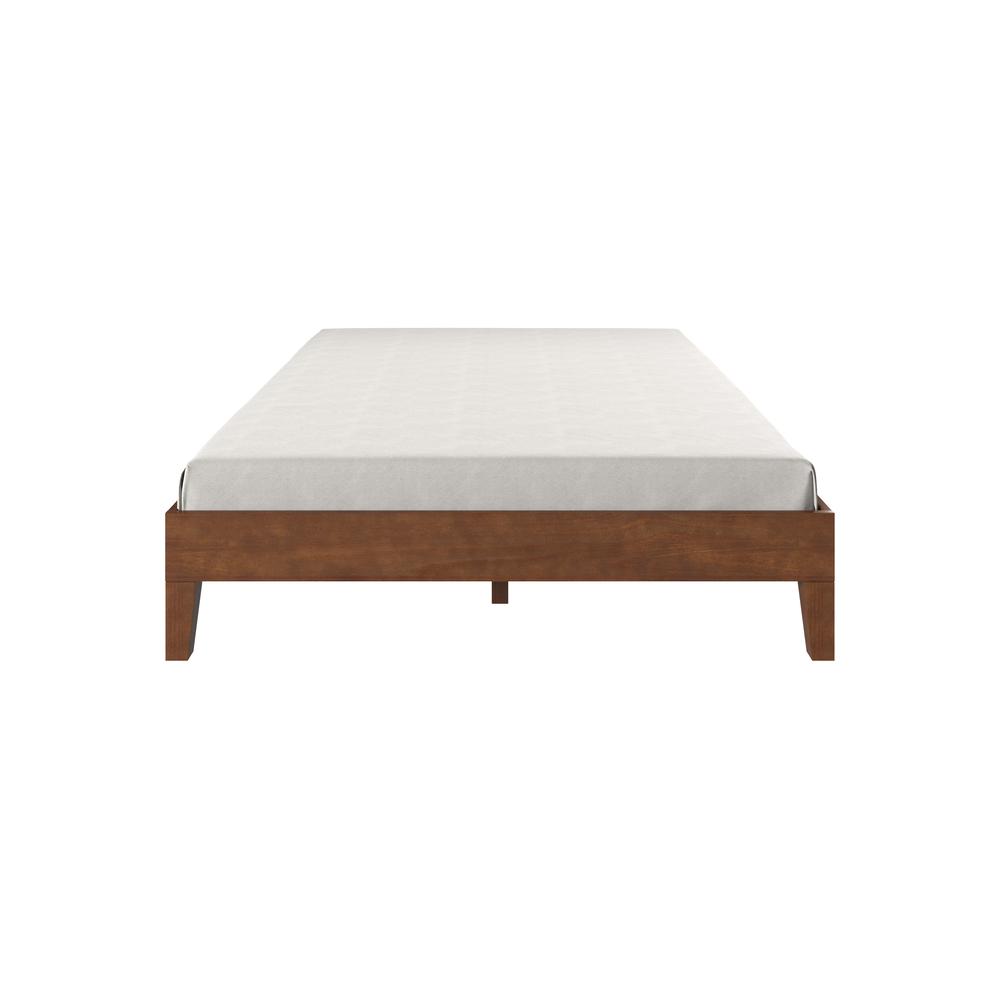 Celsie Nix Collection Full Size Platform Bed Natural Wood – Scandinavian Style with Clean Lines