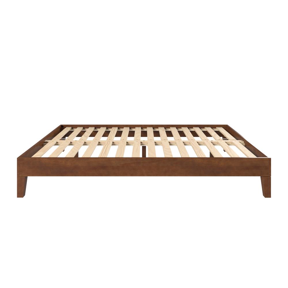 Celsie Nix Collection Full Size Platform Bed Natural Wood – Scandinavian Style with Clean Lines