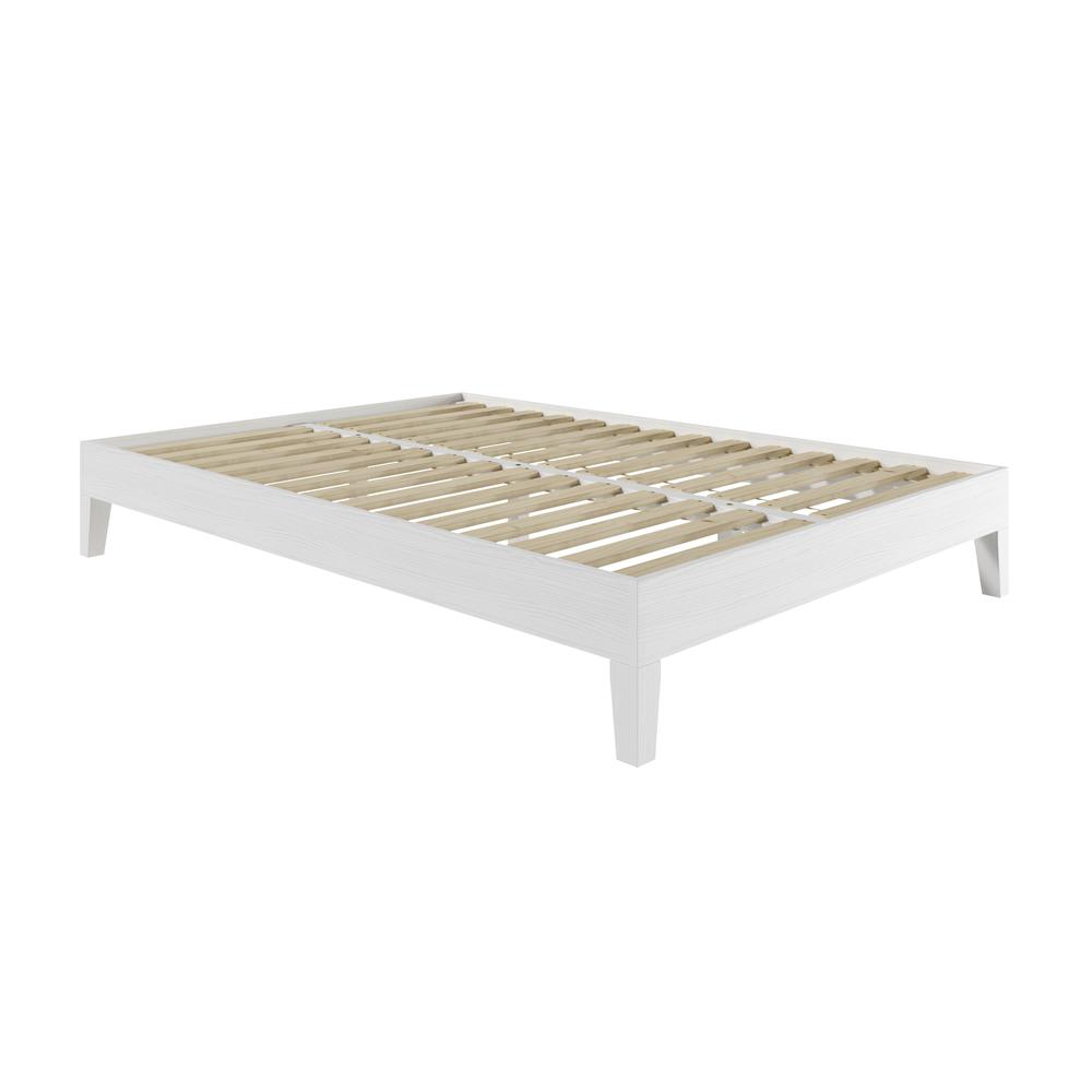 Nix Full Platform Bed White