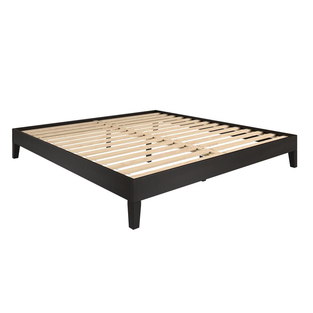Nix King Platform Bed Black