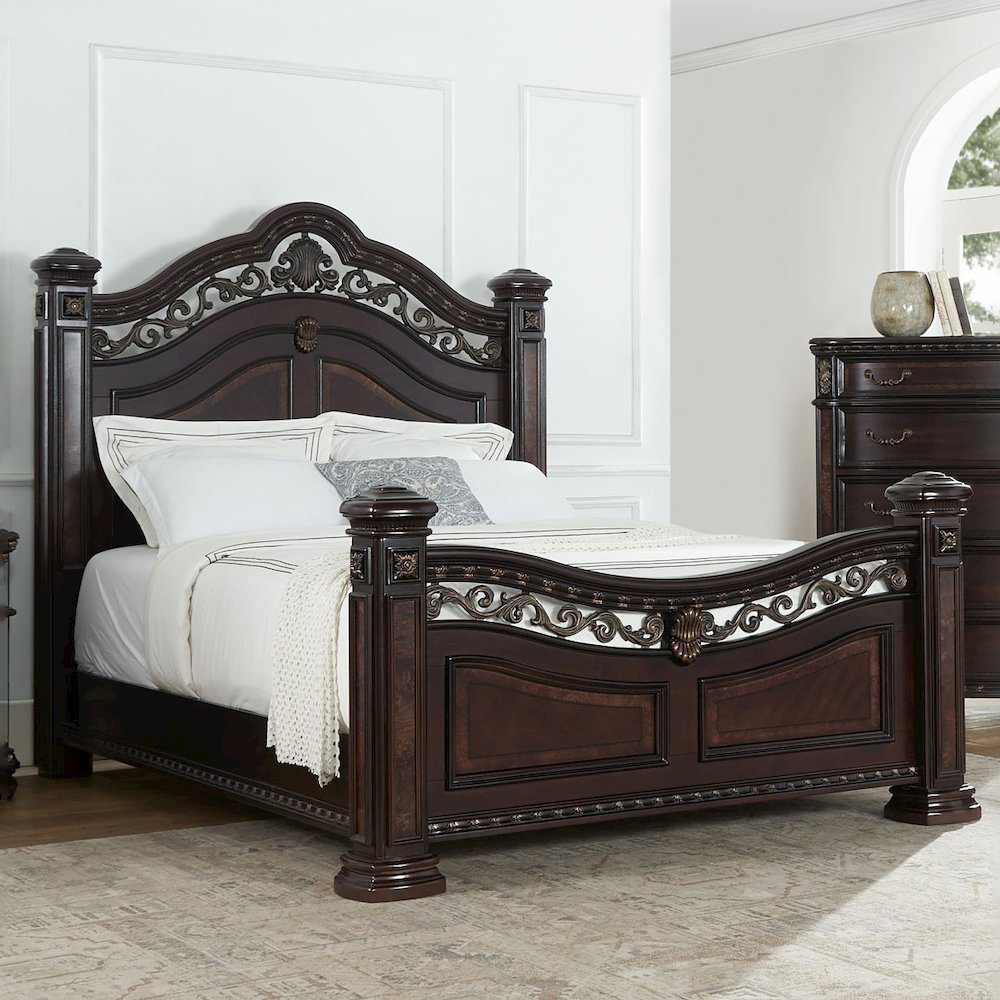 Leyna Monte Carlo Queen Upholstered Bed – Sleek Contemporary Style with Tufted Headboard
