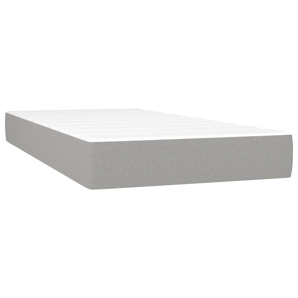 Finesse TranquilRest Twin XL Light Gray Fabric Pocket Spring Mattress – Medium Firm Support