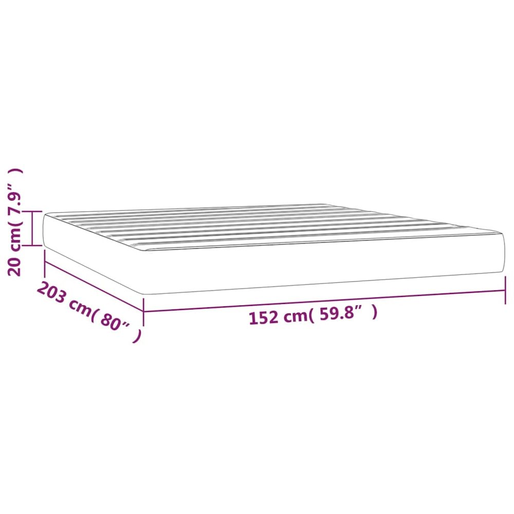 Thorn PocketSpring Queen Dark Gray Fabric Mattress – Pocket Coil Support & Breathable Cover