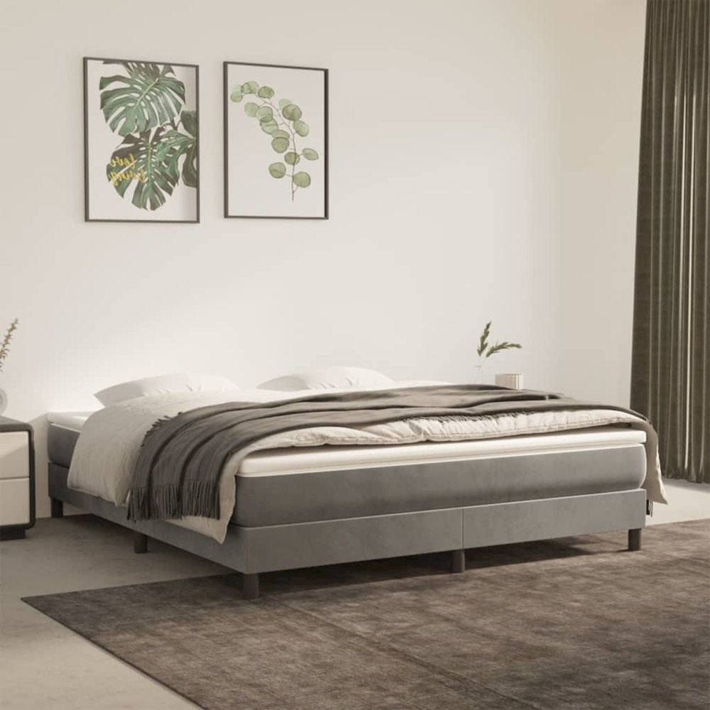 Tony EverRest California King Light Gray Fabric Mattress – Pocket Spring Comfort Support