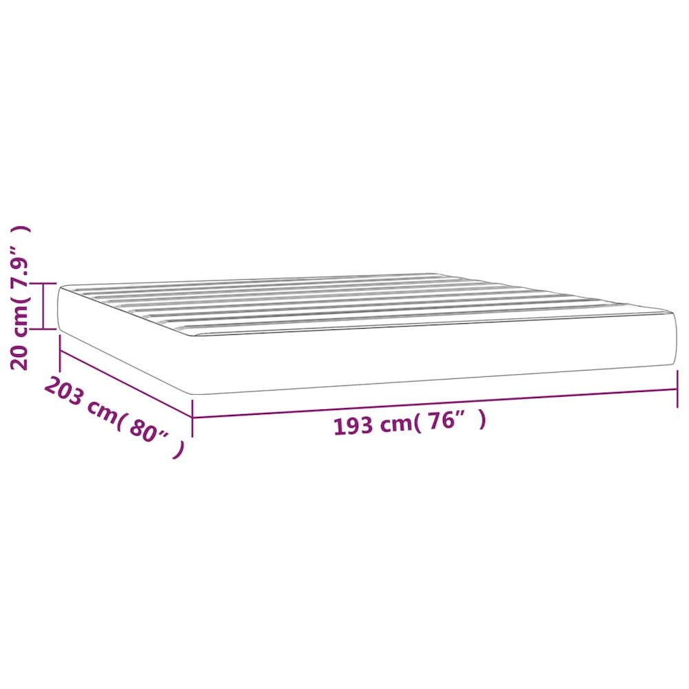 Bella EverRest King Light Gray Fabric Pocket Spring Mattress – Breathable Ergonomic Support