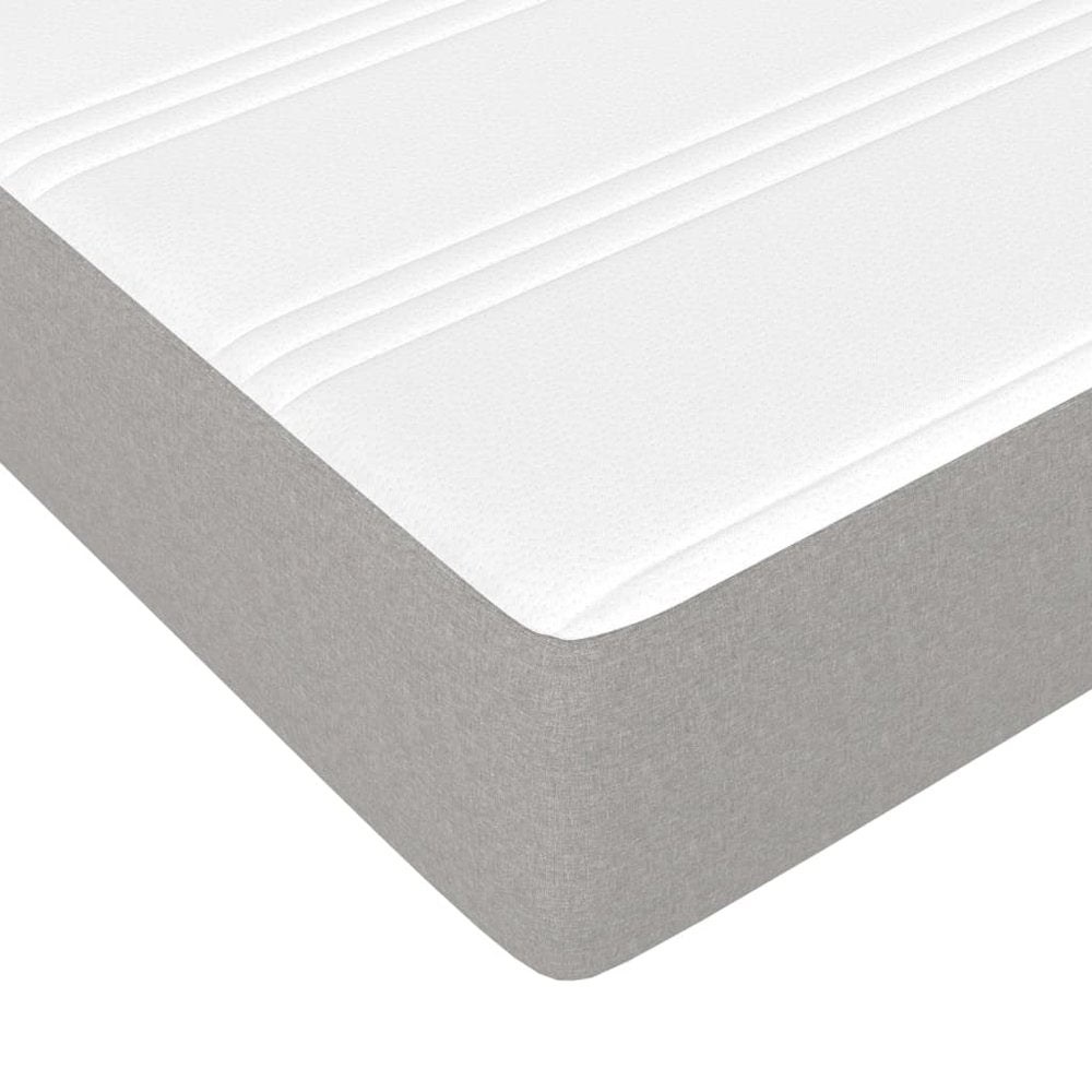 Cal Pocket Spring Collection California King Light Gray Fabric Mattress – 7.9" Pocket Coil Support
