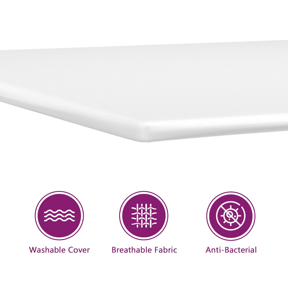 Seg CloudRest Twin White Foam Mattress Topper – Soft Comfort Layer for Extra Support