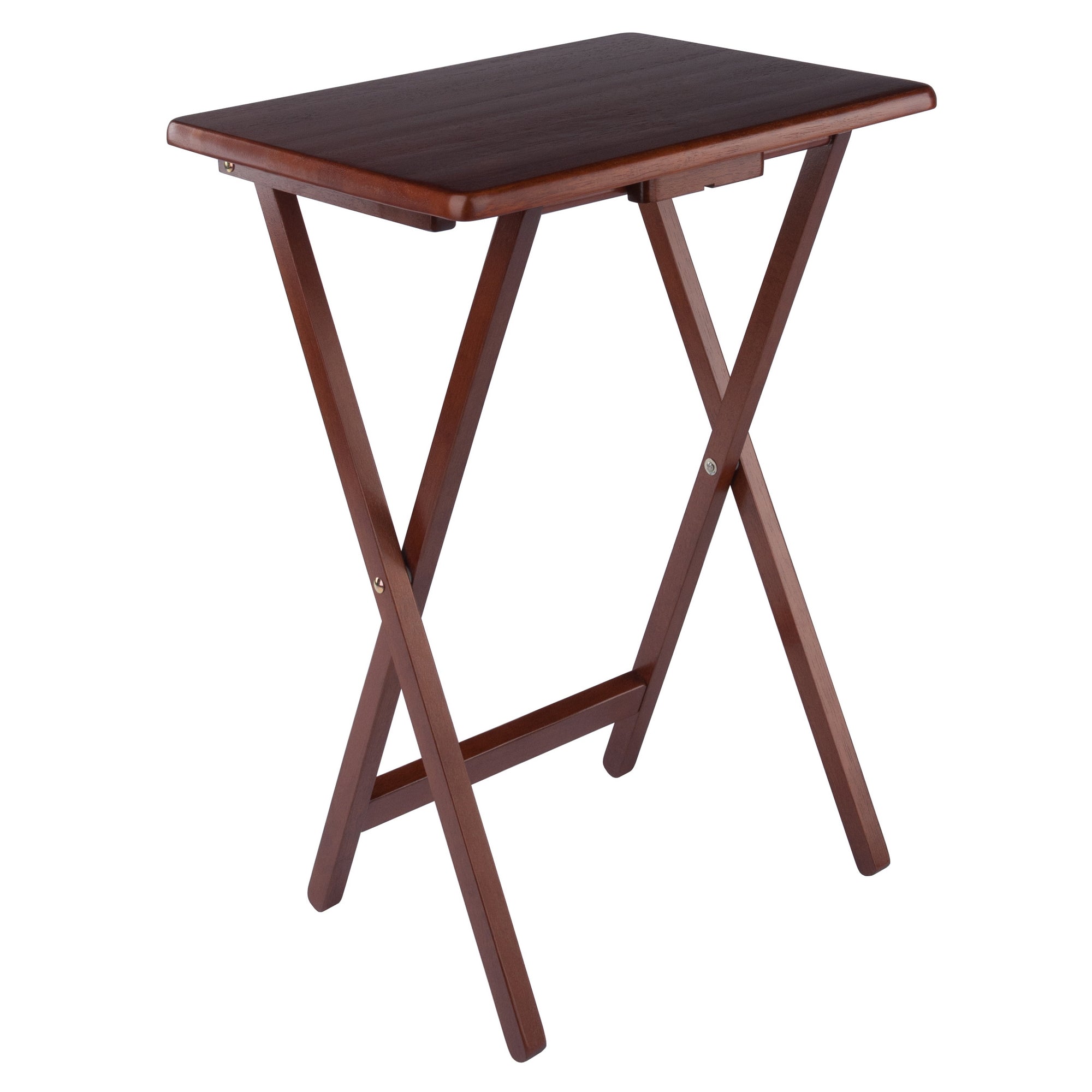 Alex 2-Pc Snack Tables, Walnut