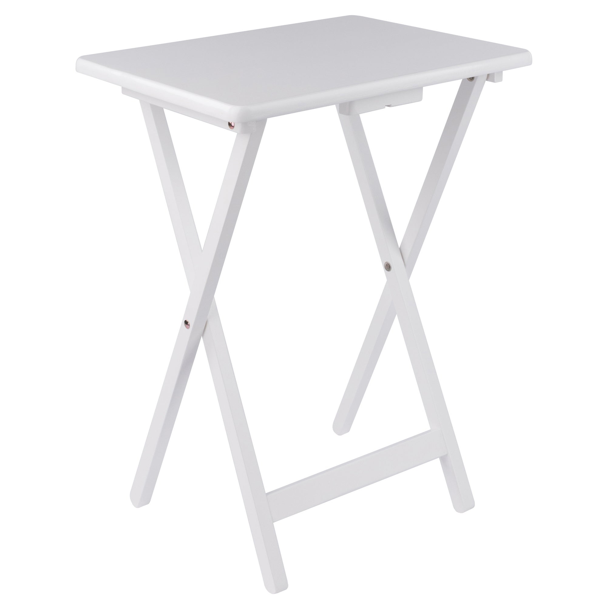 Alex 2-Pc Snack Tables, White