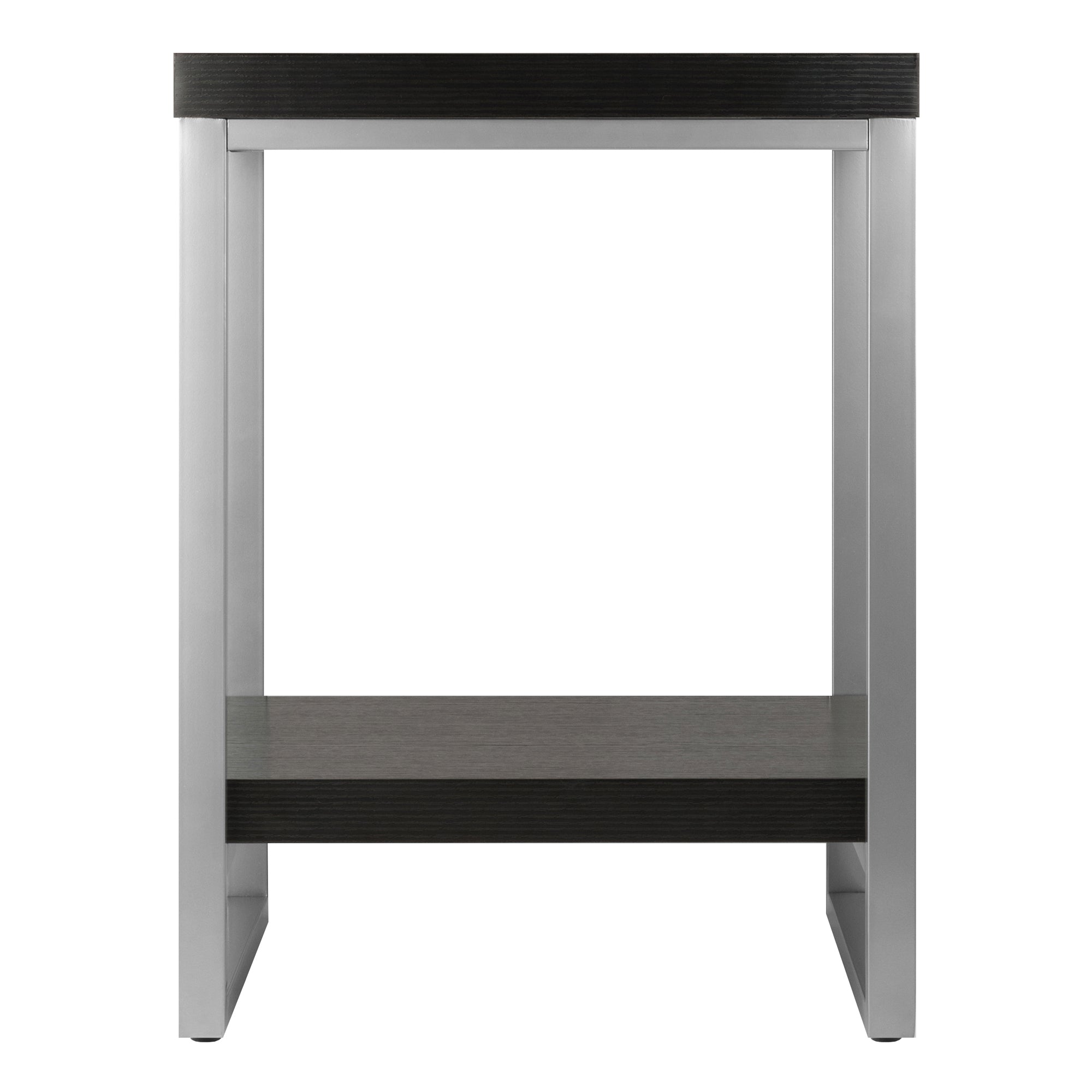 Jared End Table, Gray and Espresso
