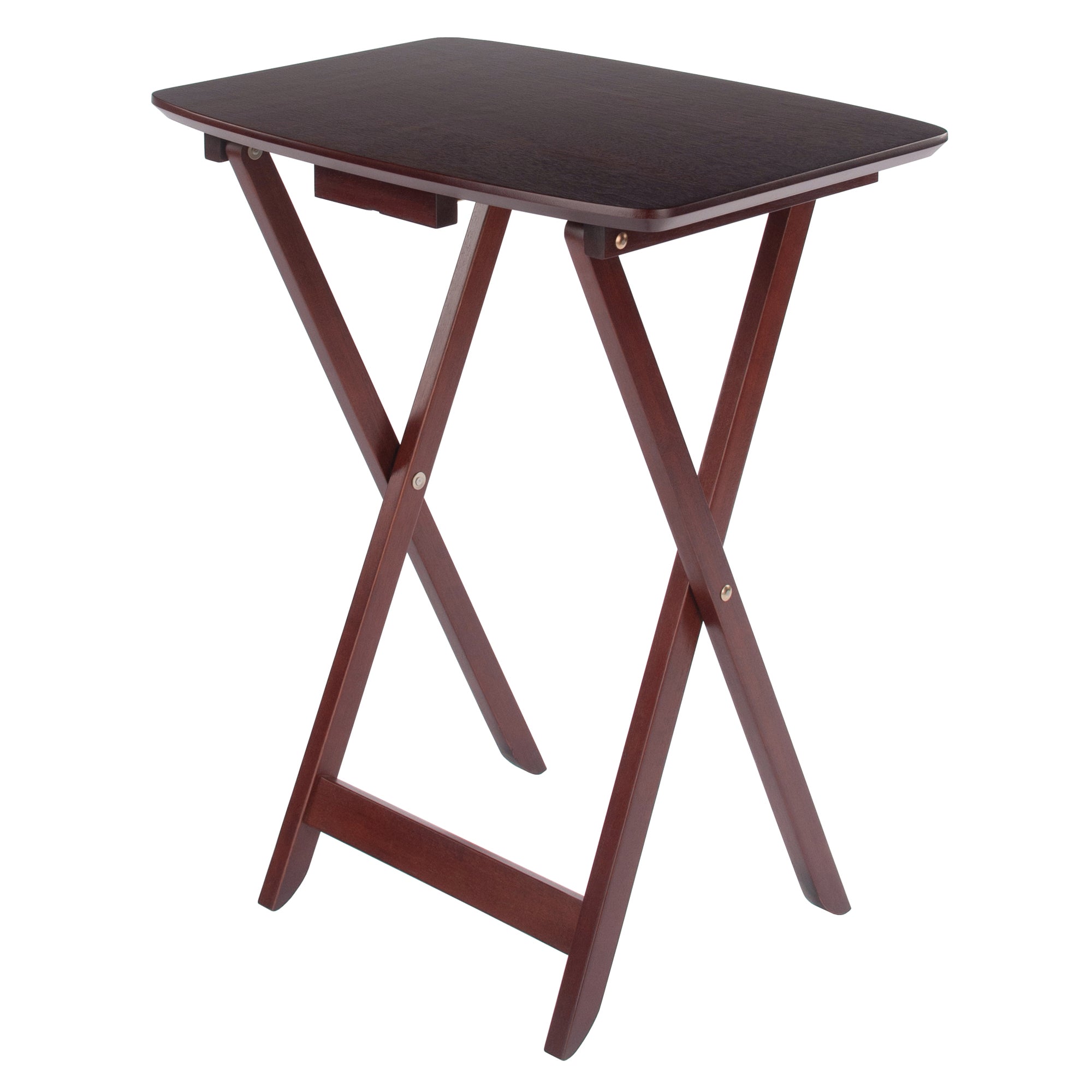 Darlene 2-Pc Snack Tables, Walnut