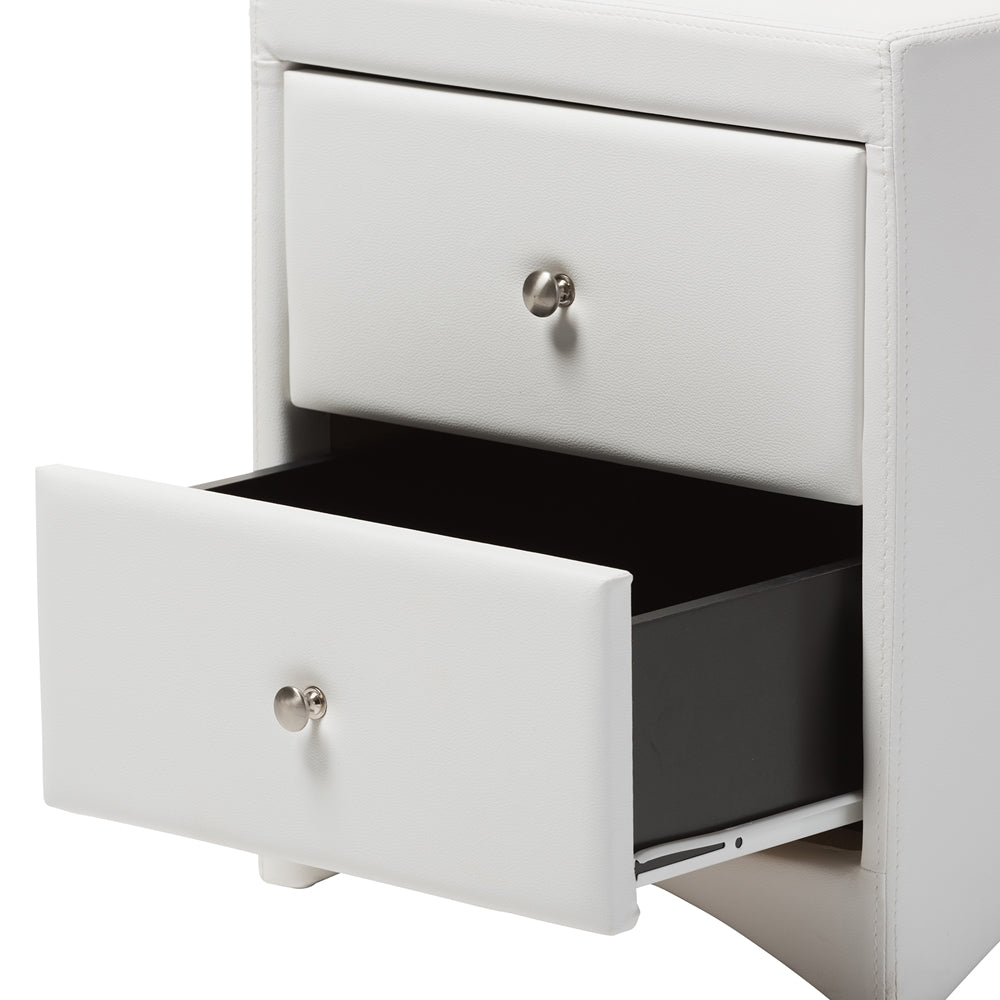 Musa King Upholstered Bed Set – Contemporary Glam with Tufted Headboard