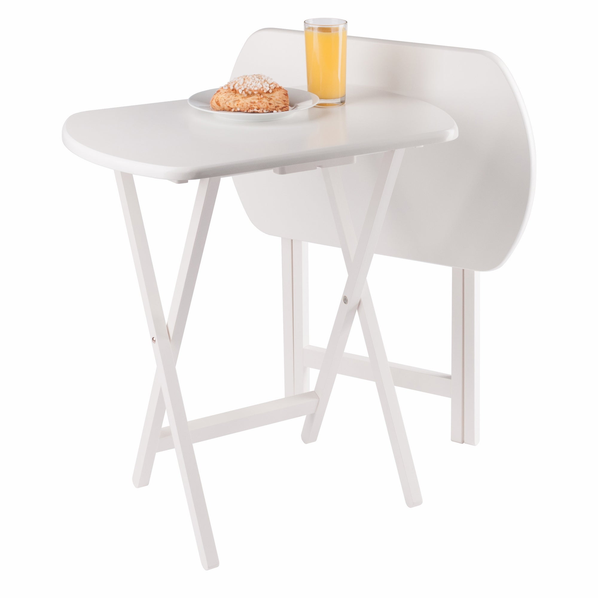 Corbett 2-Pc Oversized Snack Tables, White