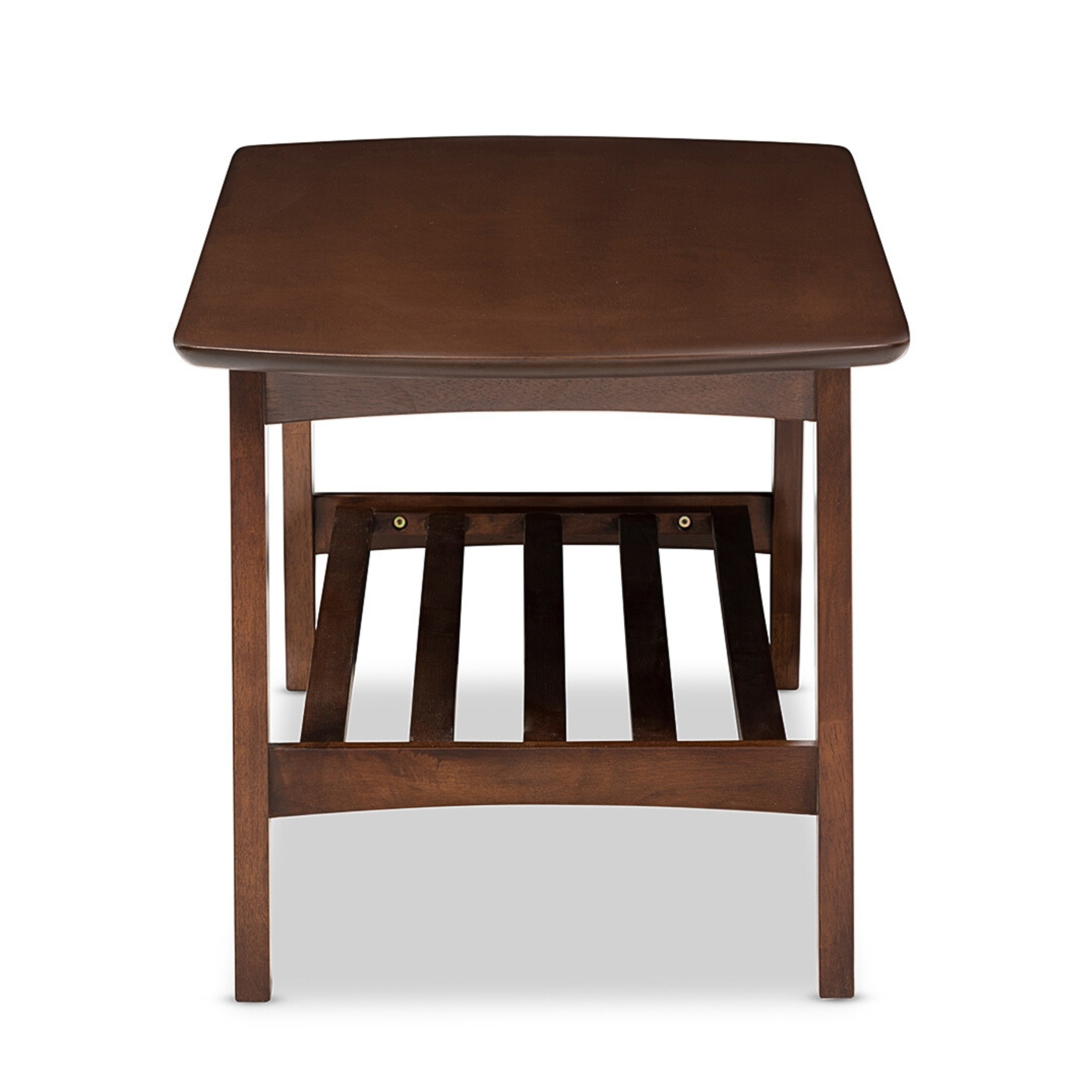 Sacramento Mid-century Modern Scandinavian Style Dark Walnut Coffee Table