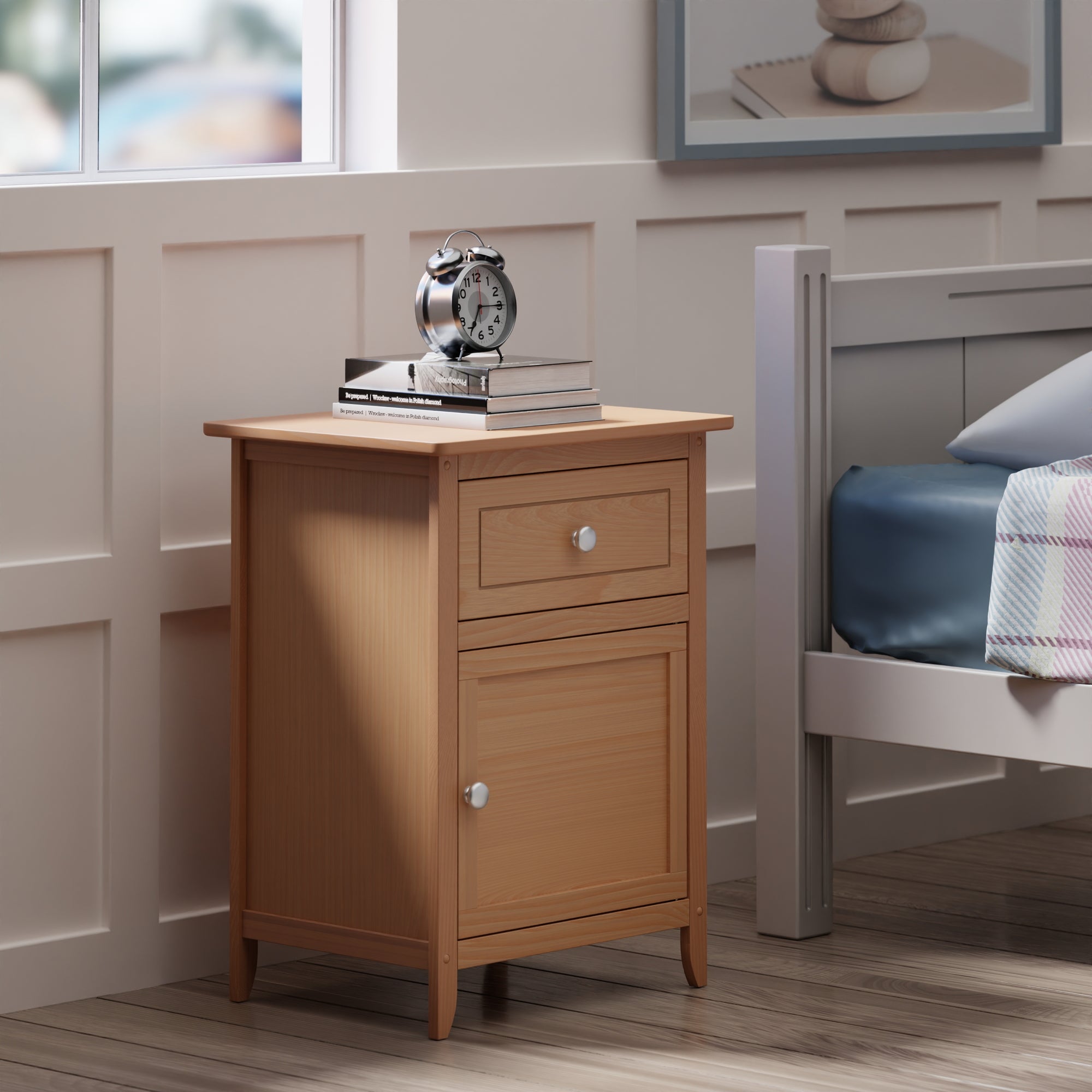 Eugene Accent Table, Nightstand, Natural
