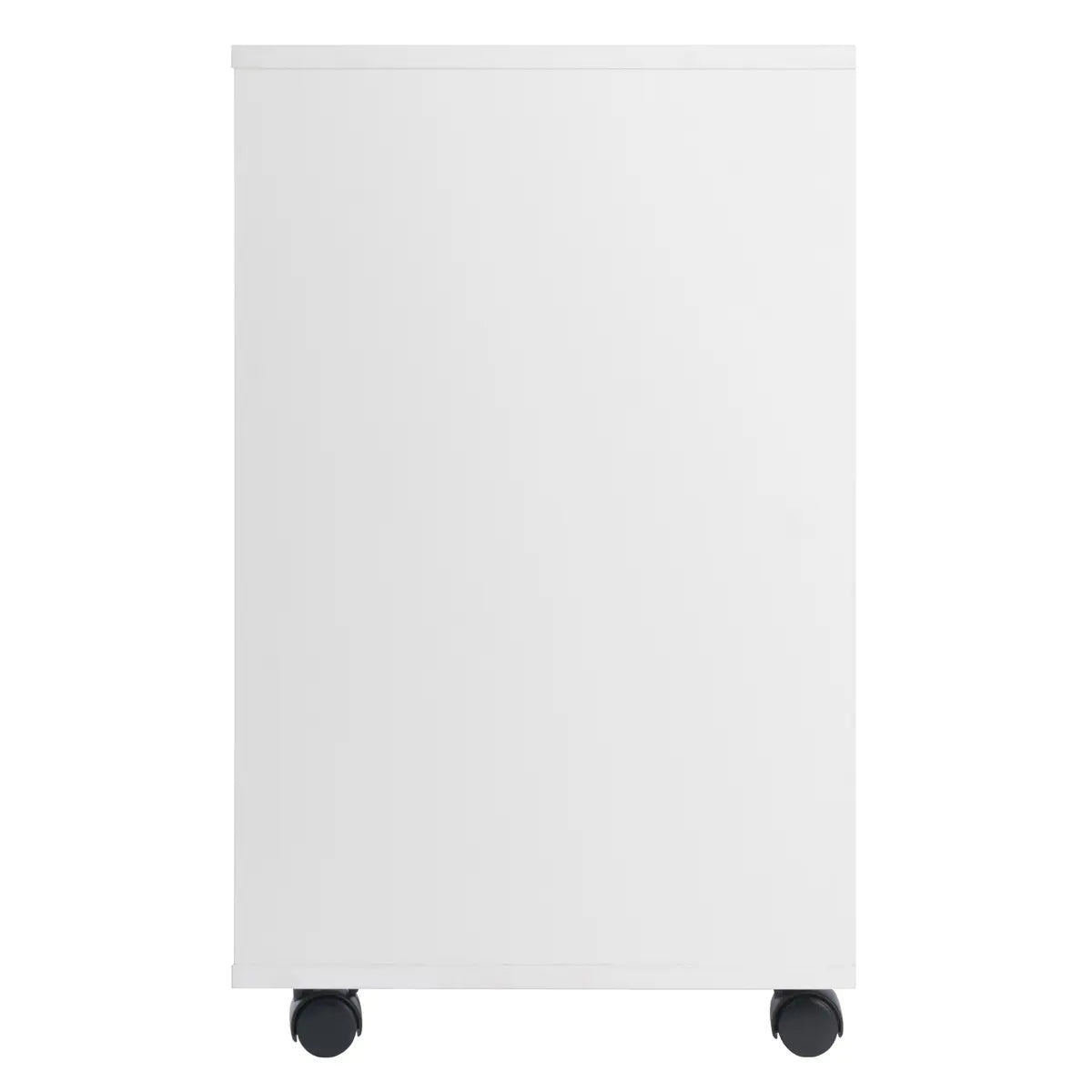 Norfolk 6 Bins, 2 Drawer Mobile Cabinet, White Finish