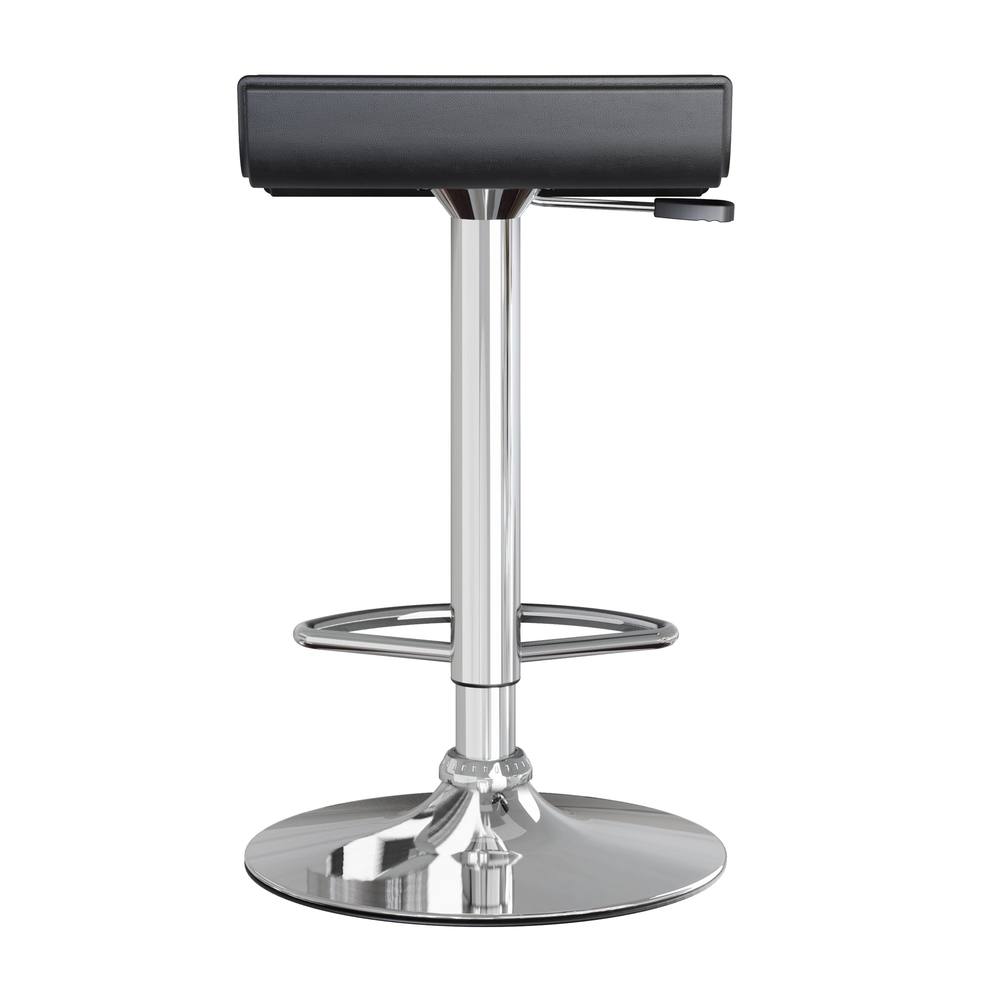 Spectrum 2-Pc Adjustable Swivel Stool Set, Black and Chrome