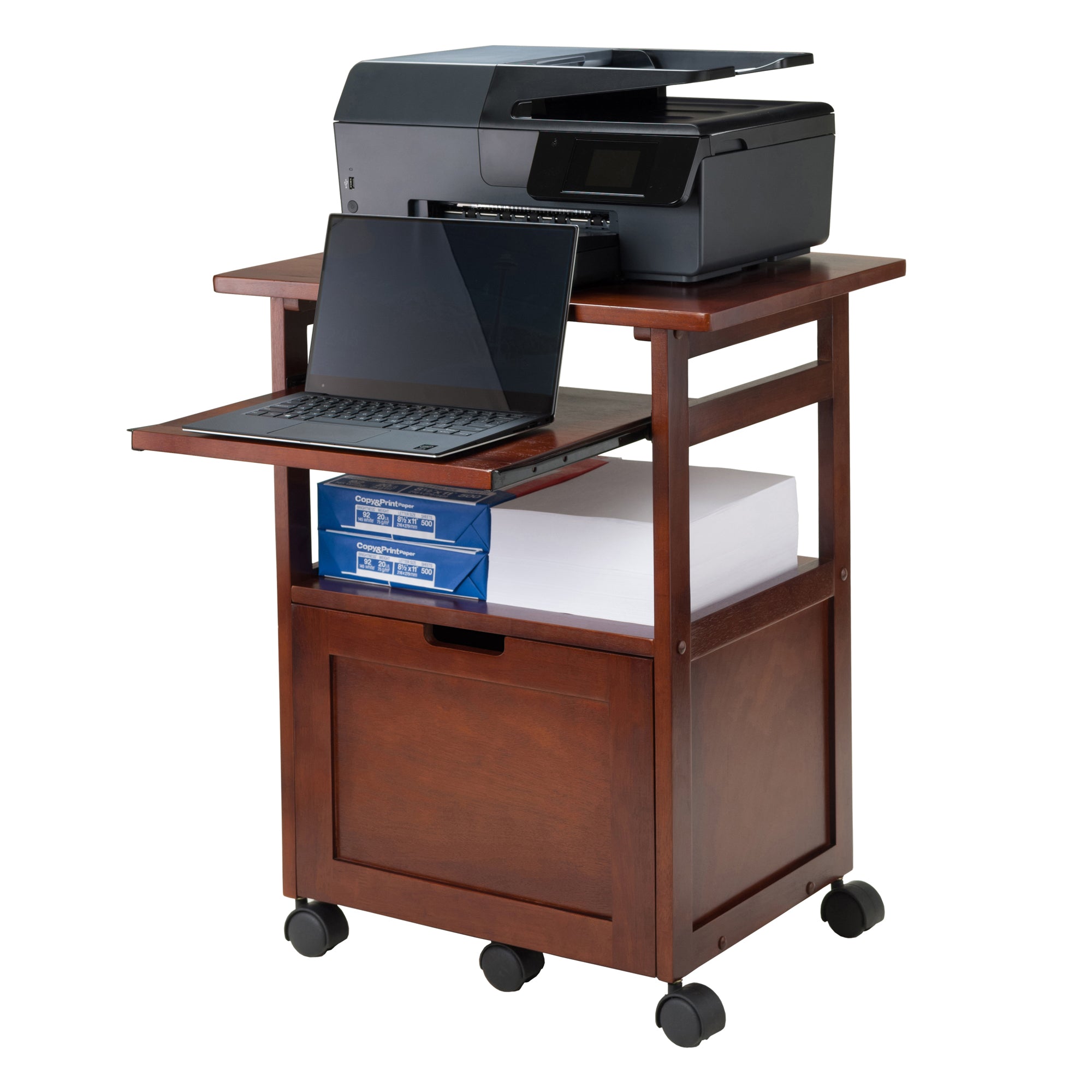Piper Work Station, Keyboard, Walnut