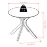 Lexa Dining Table with Splayed Legs, Walnut Finish with 2 Pauline Dining Chairs