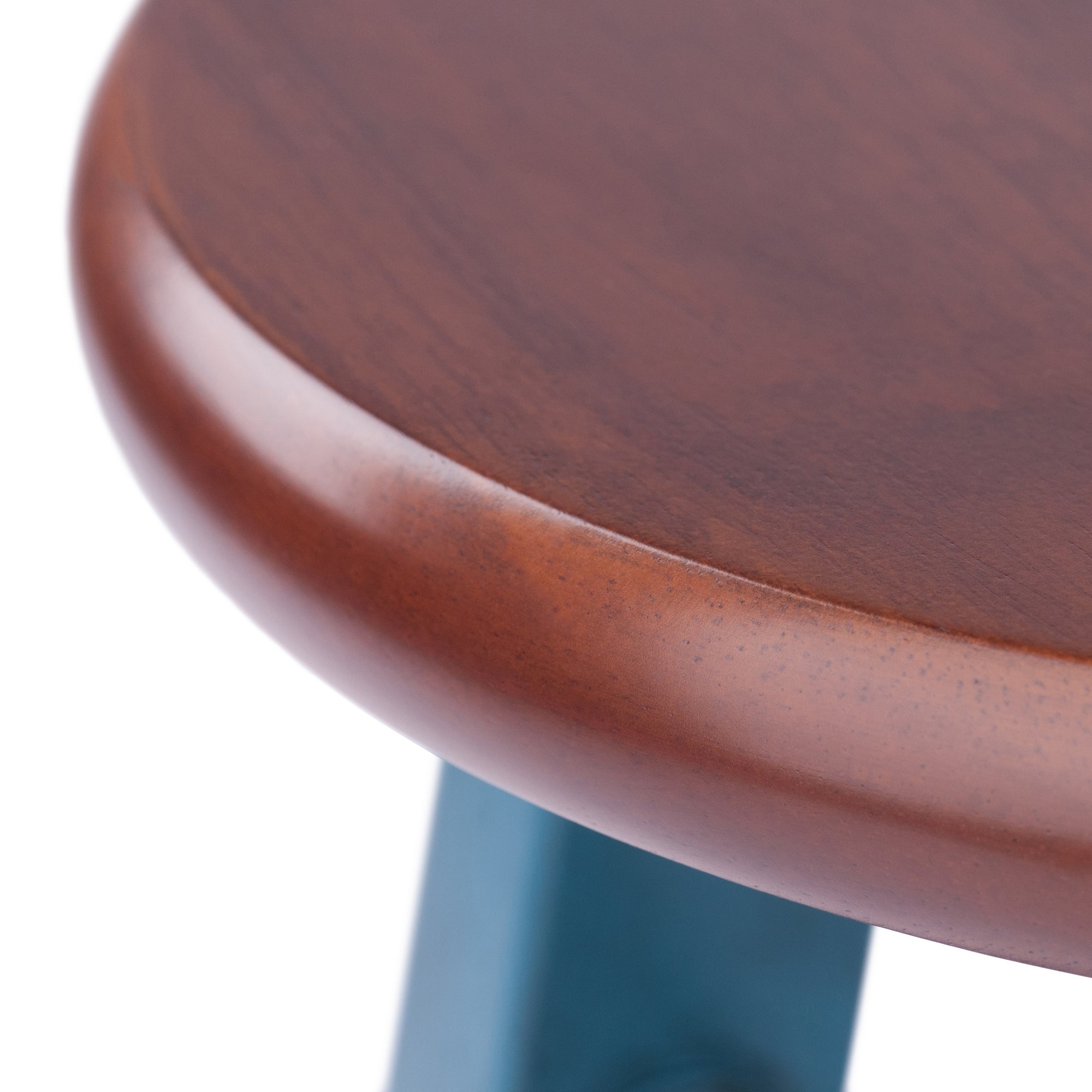 Element 2-Pc Dining Stool Set, Rustic Teal & Walnut