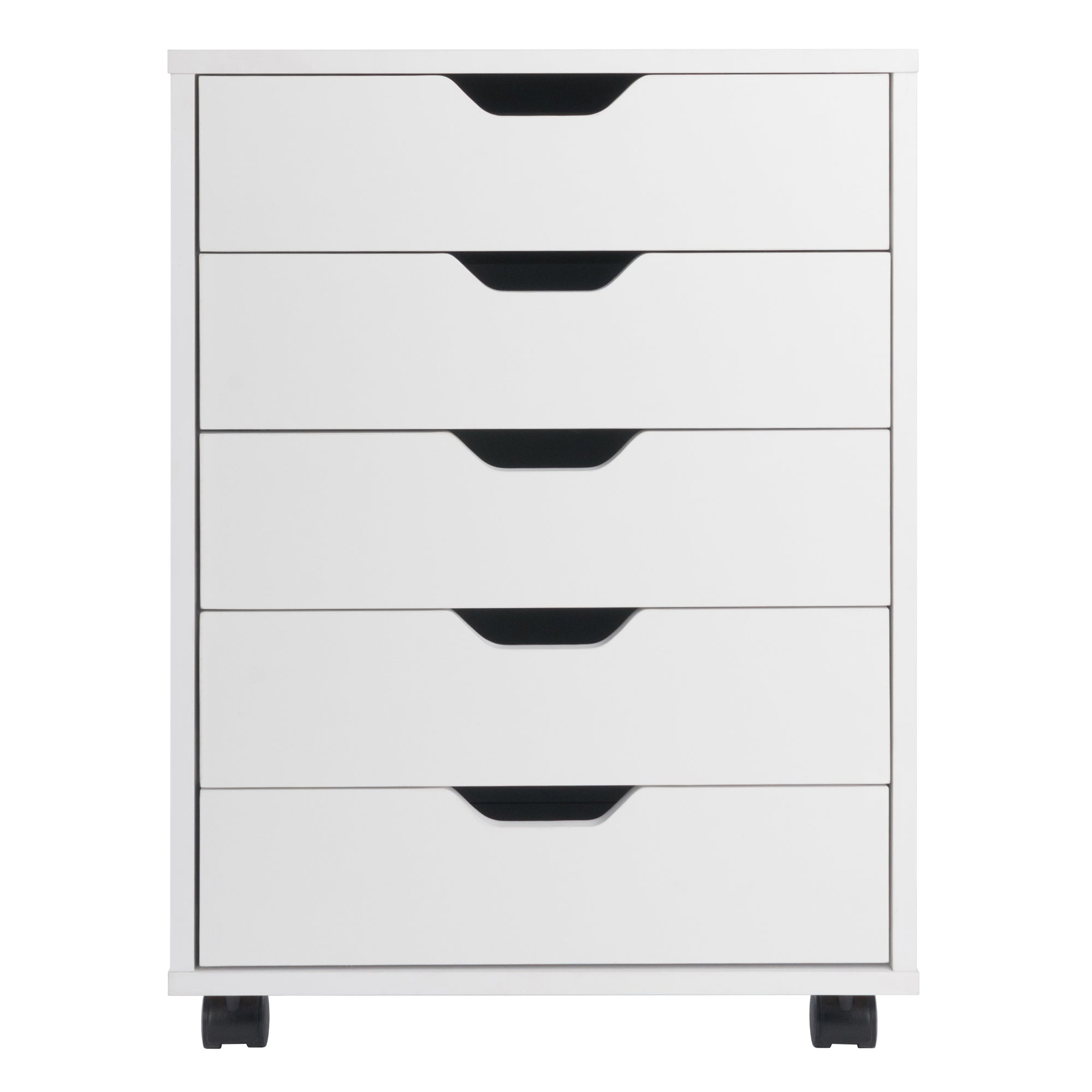Halifax 5-Drawer Mobile Cabinet, White