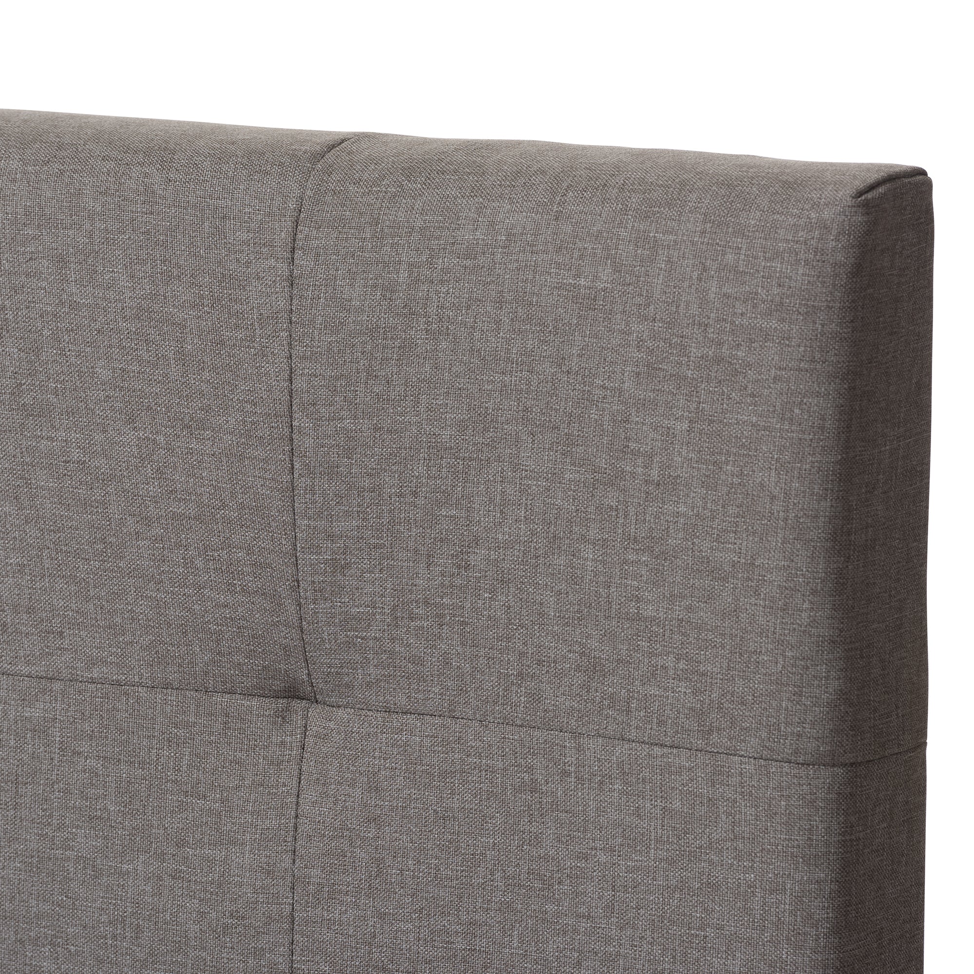 Brookfield Modern and Contemporary Light Grey Fabric Twin Size Bed