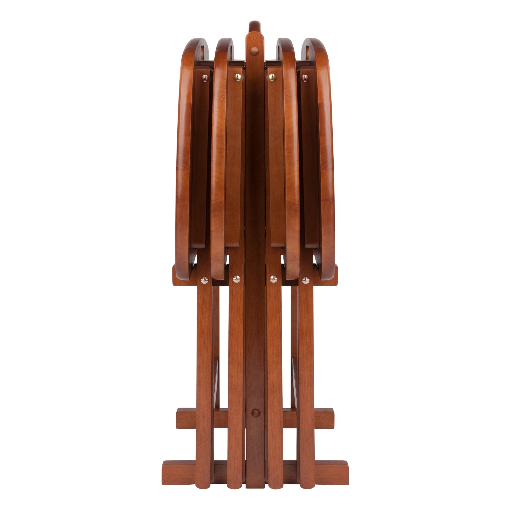 Lucca 5-pc Snack Table Set, Teak