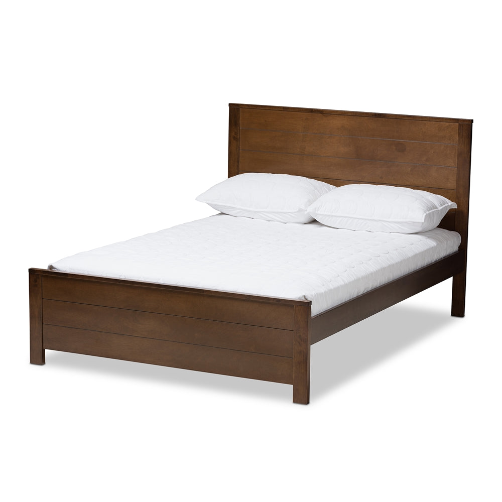 Catalina Classic Mission Style Dark Brown-Finished Wood Full Platform Bed
