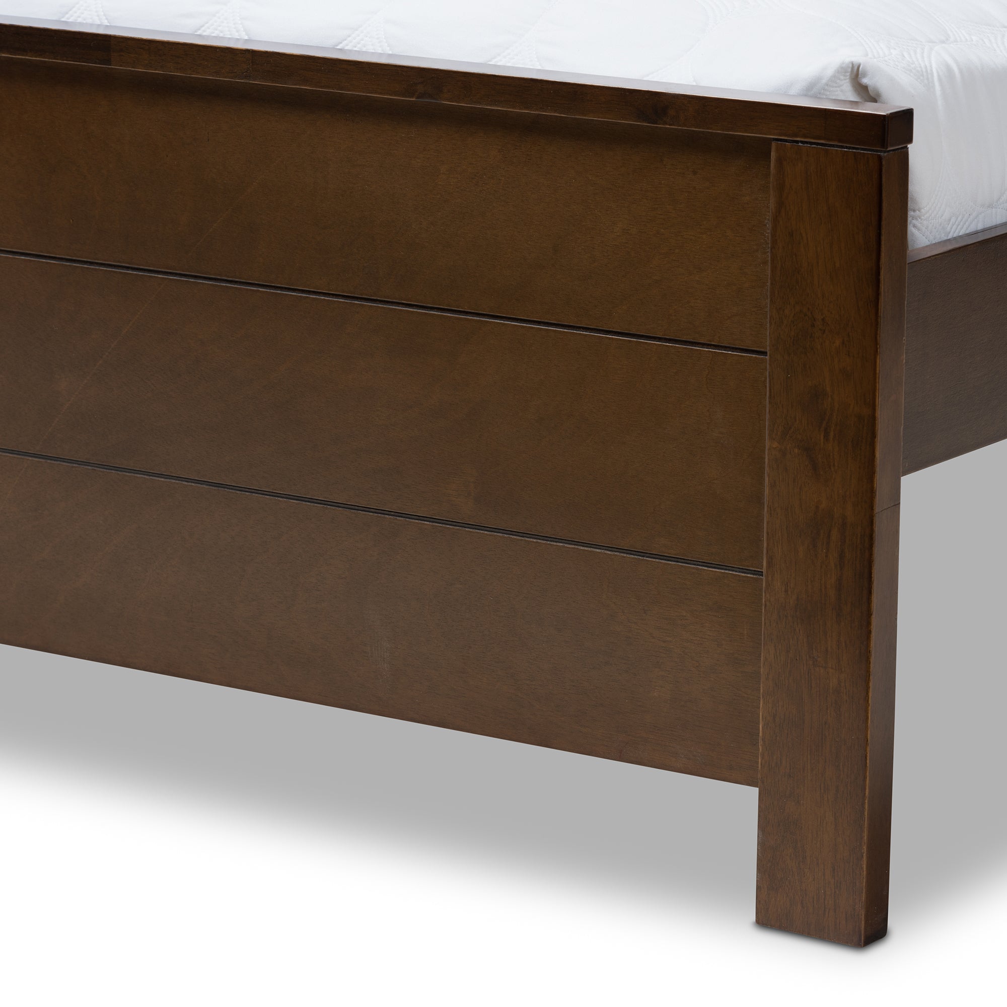 Catalina Modern Classic Mission Style Brown-Finished Wood Full Platform Bed